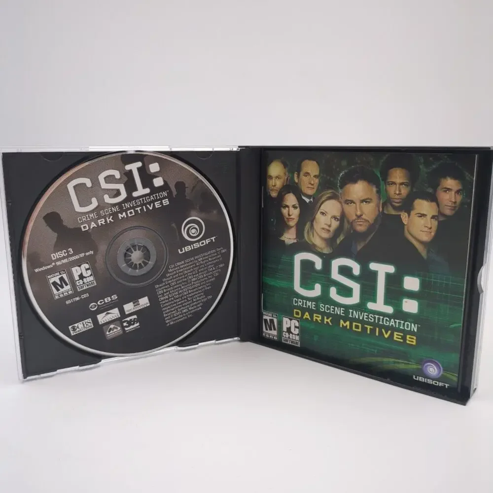 CSI: Crime Scene Investigation Dark Motives PC CD-ROM Video Game Crime Mystery